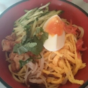 サラダ冷やし中華素麺